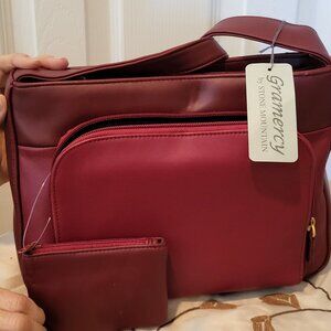 Beautiful Gramercy by Stone Mountain handbag LEATHER!